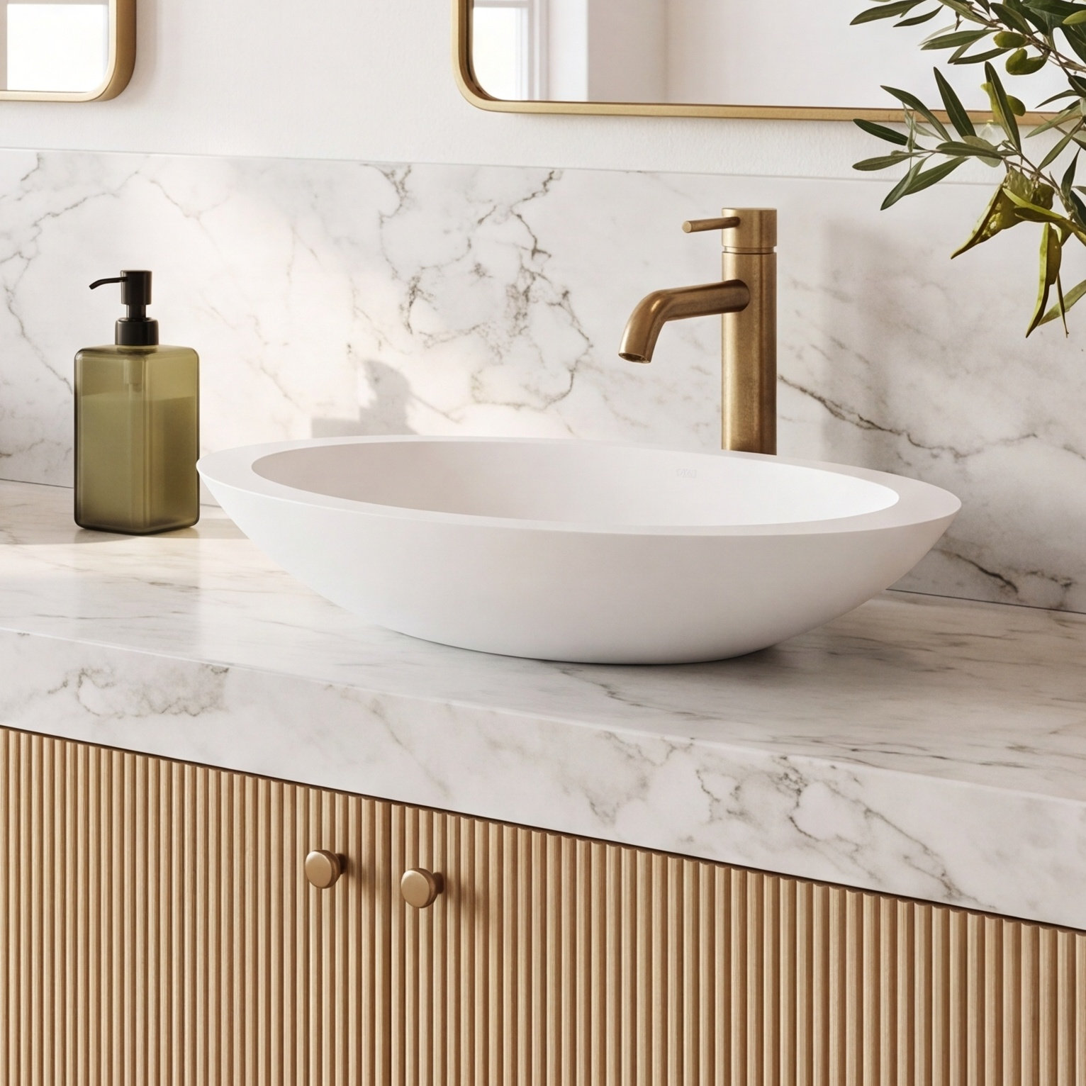Wisteria Oval Vessel Bathroom Sink