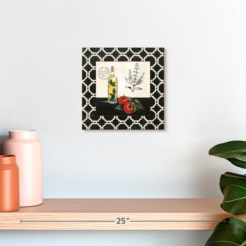 Yarlin Basil And Tomatoes, 10" H x 10" W