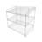 Poillucci 24" W X 14.9" D X 23.2" H 3-Open-Shelf Wire Rack for Countertop Chips Snack Book Display Organizer-61704733