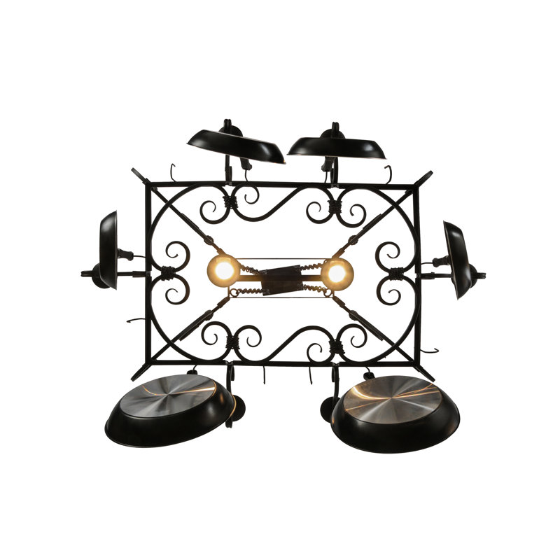 Long Caiden 8 - Light Handcrafted Pot Rack