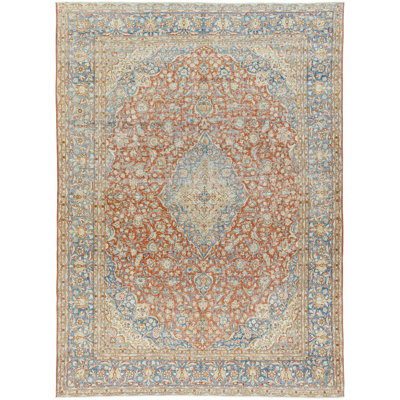 Antique One of a Kind One-of-a-Kind 8'4" x 11'6" Hand Knotted Area Rug