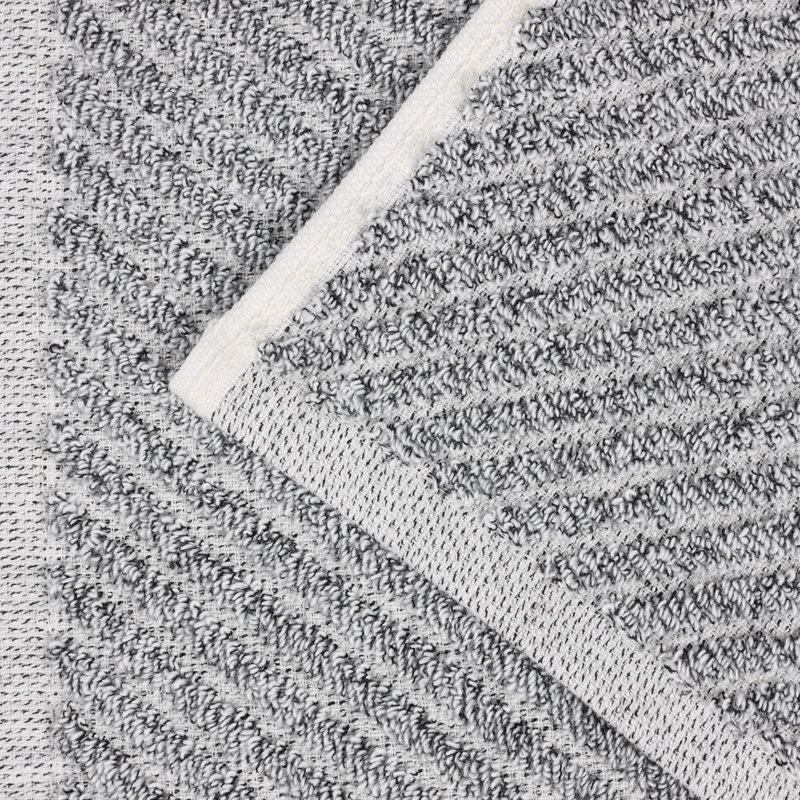 Essuie-mains en mélange de coton et viscose Amelia, Gris anthracite