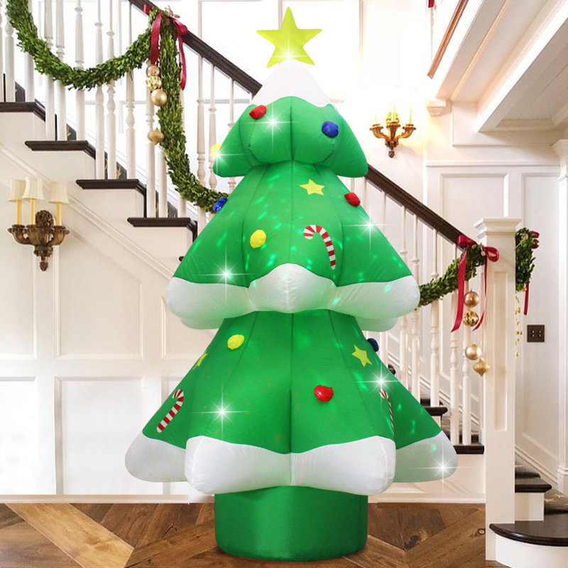 Arbre de Noël illuminé gonflable