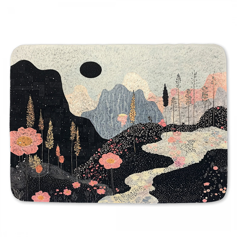 Tapis de bain de montagne, L 24 po x l 17 po