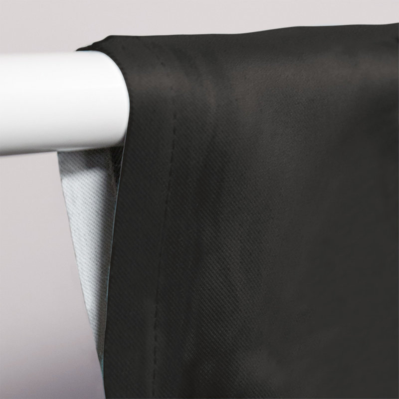 Mississippi Rebellion Sateen Room Darkening Curtain Single Panel, Black/Red/Silver