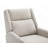 Pushback Manual Recliner Tapered Legs Linen Textured Fabric High Back Subtle Channel Detail Primary Living Room-1346737085