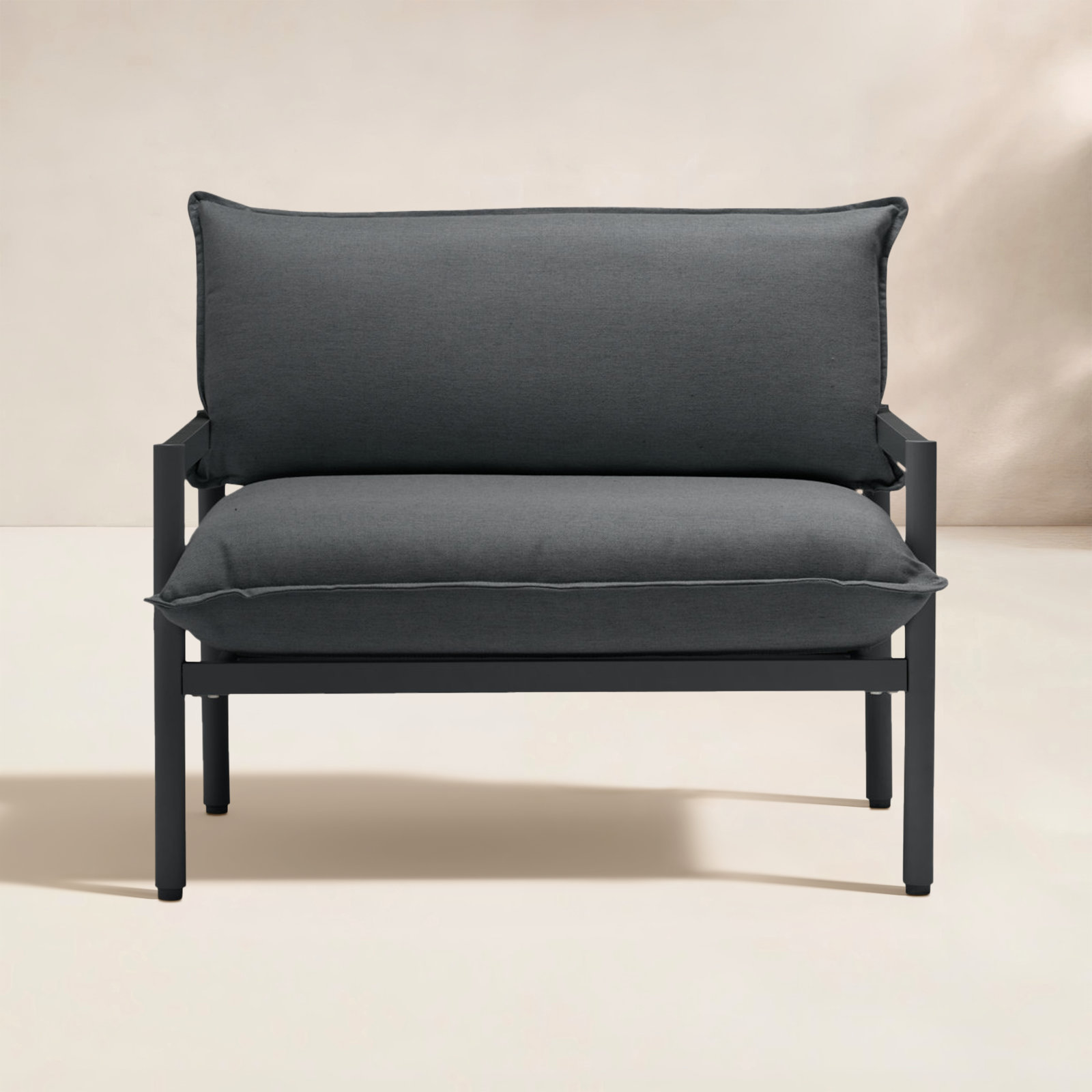 Terra Outdoor Lounge Chair, Charcoal