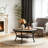Aderes Round 2-Tier Coffee Table with Scalloped Edges-16001004
