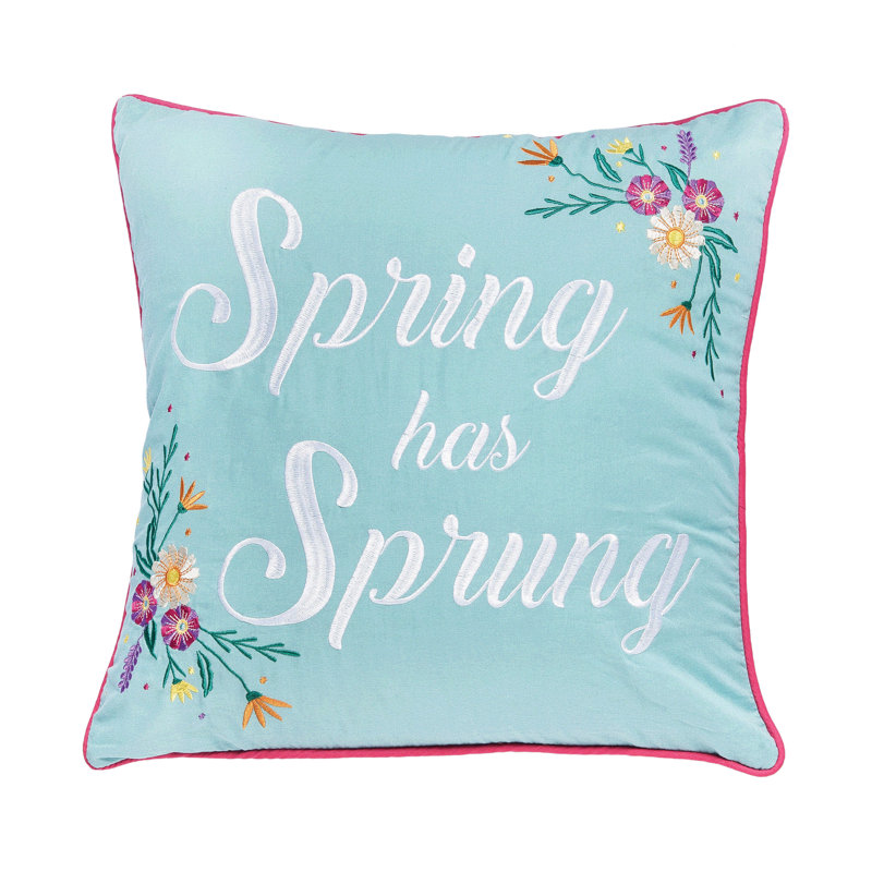 Spring has Spring Throw Pillow