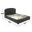 Burlap Upholstered Eastern Bed With 1 Underbed Drawer-1454043706-1454043711