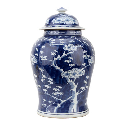 Handmade Porcelain China Ginger Jar