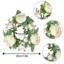 Couronne de 4 petites bougies roses-538015547