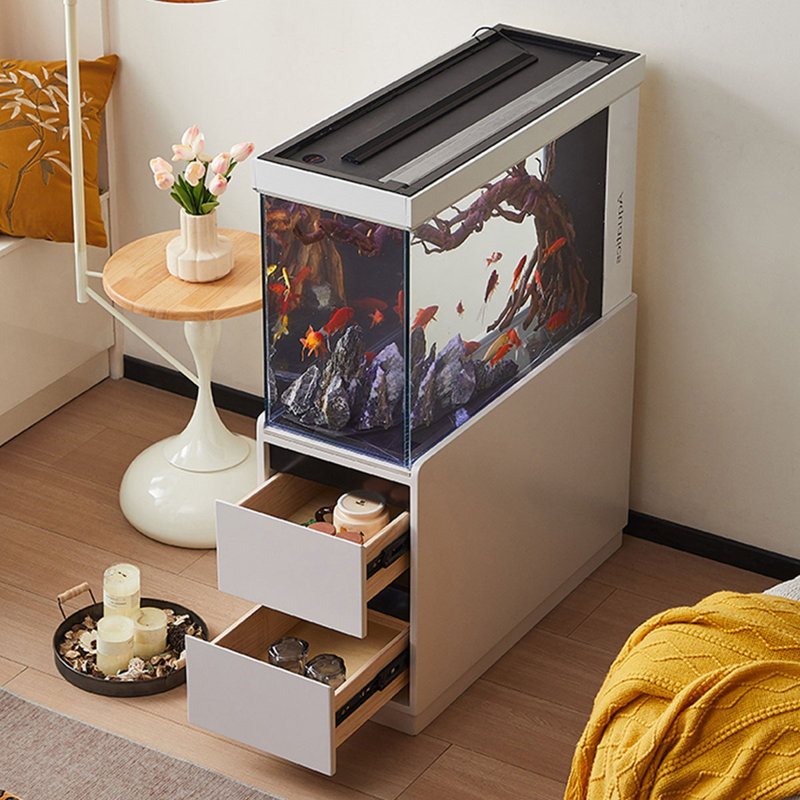 Aquarium en bois manufacturé 28 à 34 gallons pour ornement avec prises de courant