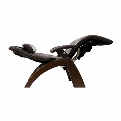 Human Touch Perfect Chair PC365 Classic Power Zero Gravity Recliner Dark Walnut Base with Espresso SofHyde Upholstery