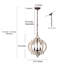 Luminaire suspendu de style lanterne de ferme à 3 lumières Ogburn-860314302