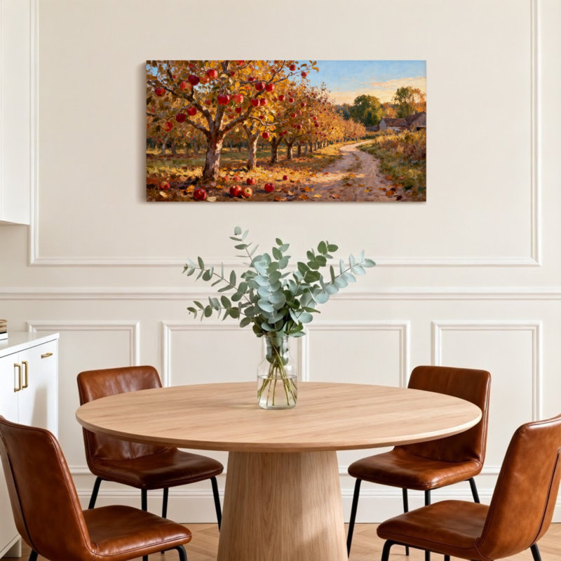 Paysage et paysage d'automne, H 16 po x l 32 po
