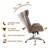 Corjan Mid-Century Modern Gas Lift Swivel Executive Chair or Office Chair with Headrest-94848023-51021124