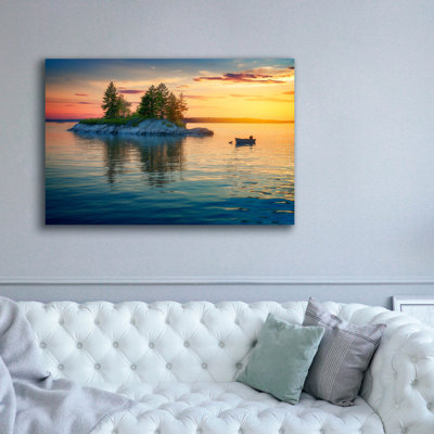 Toile épique Graffiti «Sunset RAZ» par Rick Berk, 60 po x 40 po