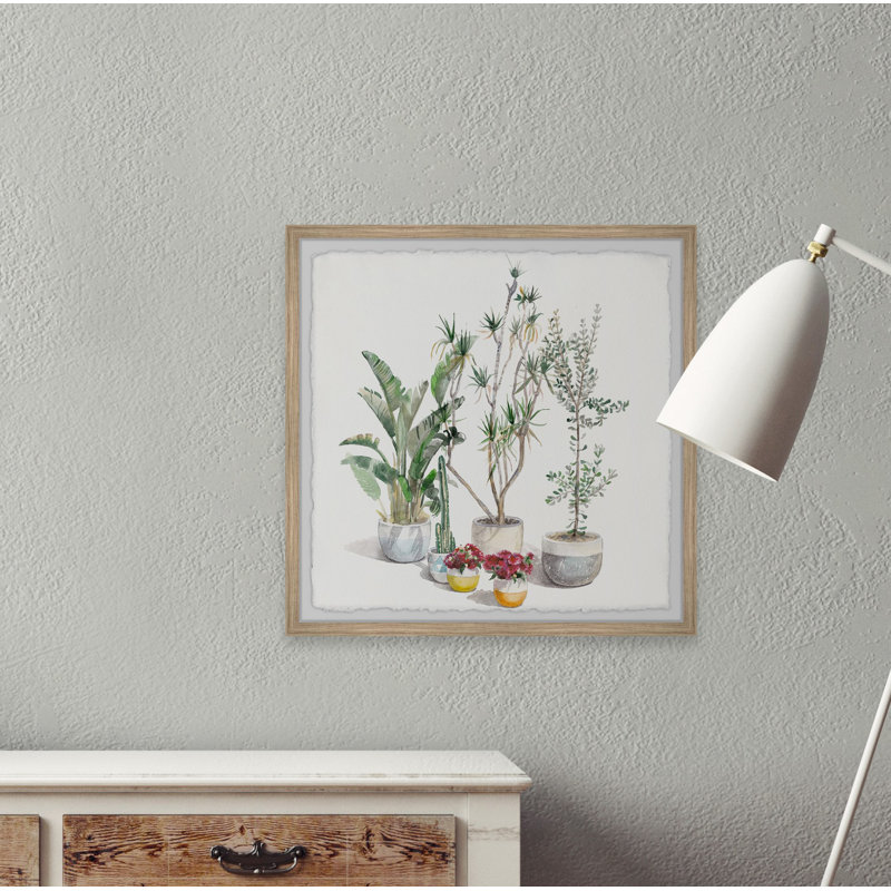 Tropical Flair - Single Picture Frame Painting, 51cm H x 51cm W