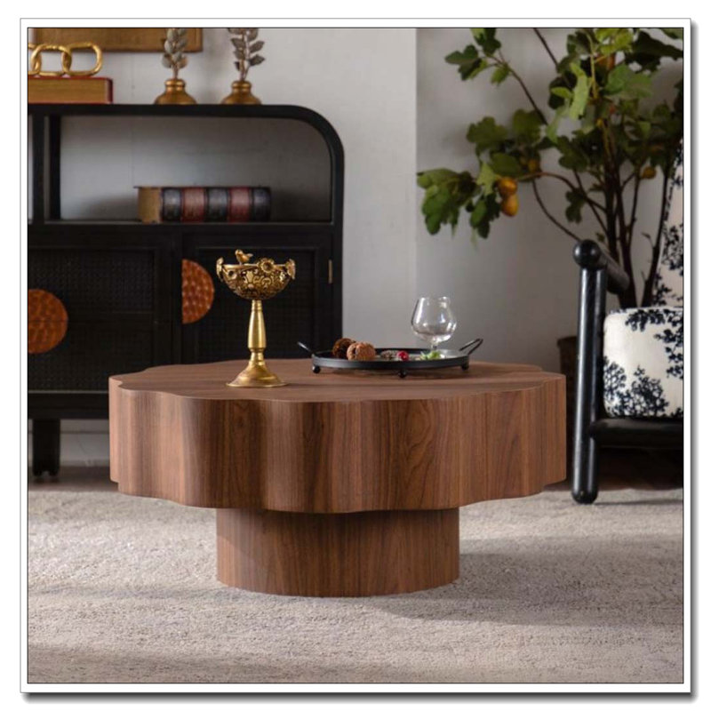 Table basse 31,5 "en MDF avec rangement ouvert