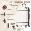 Ensembles de valises rigides avec sacs Valise légère à roulettes doubles avec verrou TSA, valise rétro simple 28 po-129372684