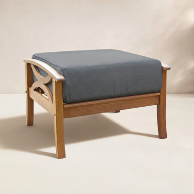 Malena Teak Patio Footstool