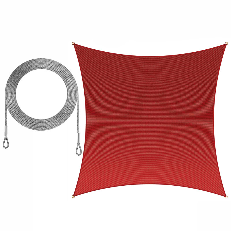 Toile d'ombrage carrée, Rouge, 16 pi x 16 pi