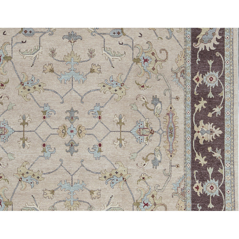 Tapis chameau noué à la main de haute qualité