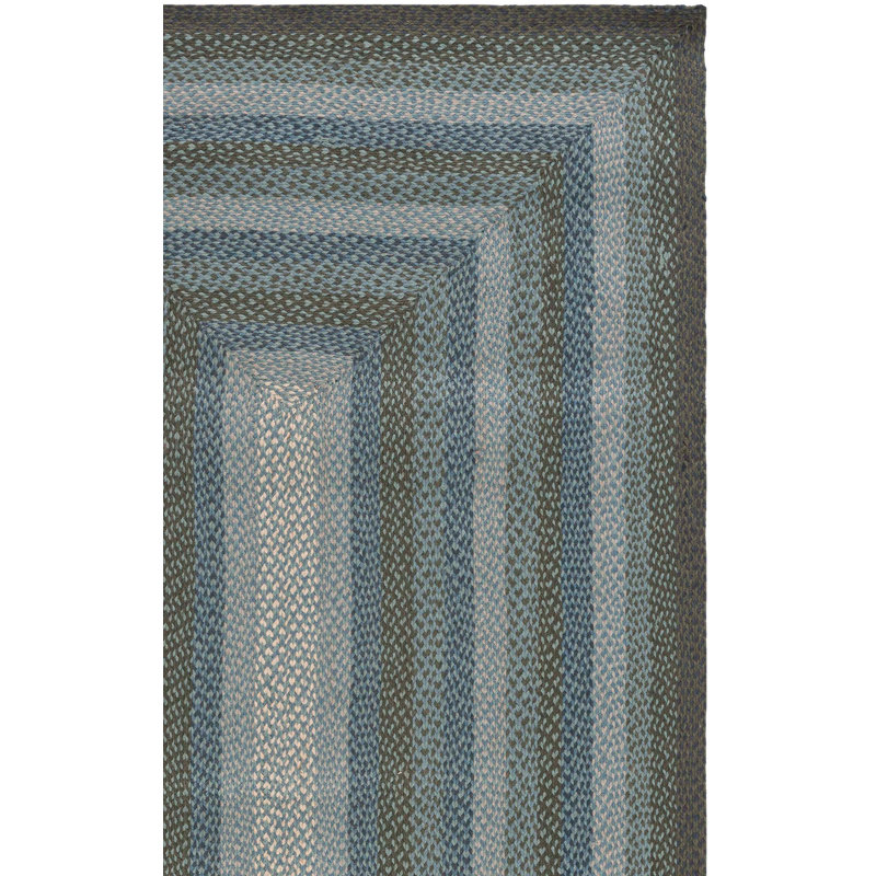 Tapis tressé à motif géométrique en jute, Rectangle 8 pi x 10 pi
