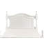 Lit simple classique à finition blanche - Mobilier de chambre à coucher en bois avec tête de lit-1903362298