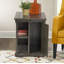 Kraatz Solid Wood Farmhouse One Shelf One Door End Table-251682400