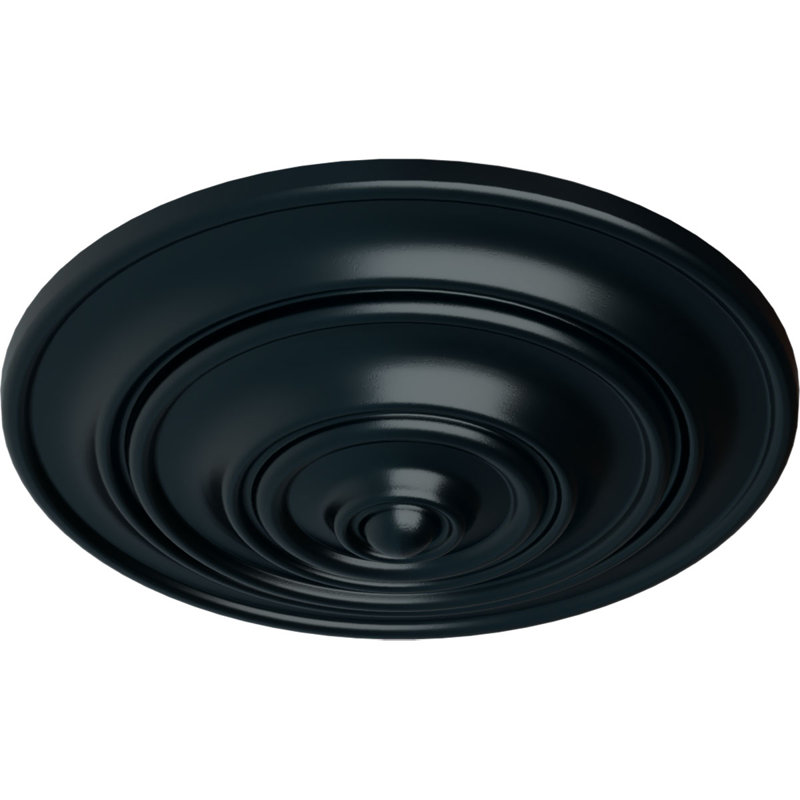 Médaillon de plafond Endurathane Classic, P 13 1/4 po x P 1/2 po (convient aux auvents jusqu'à 4 1/8 po), finition d'ombre de nuit peinte à la main