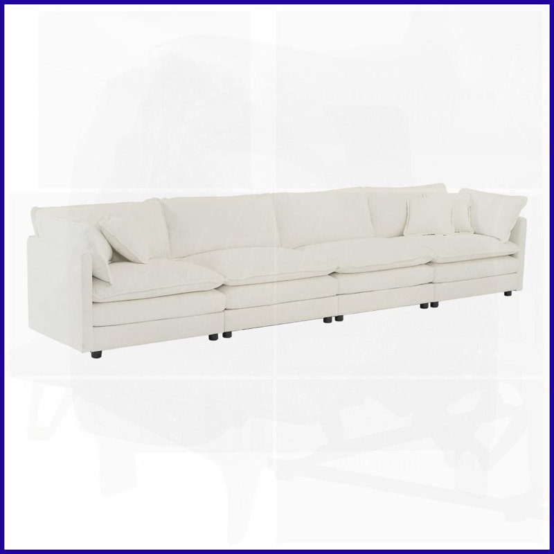 Canapé modulaire 4 places Modern, Blanc