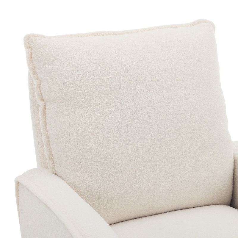 Fauteuil inclinable et berçant Sherpa, Crème