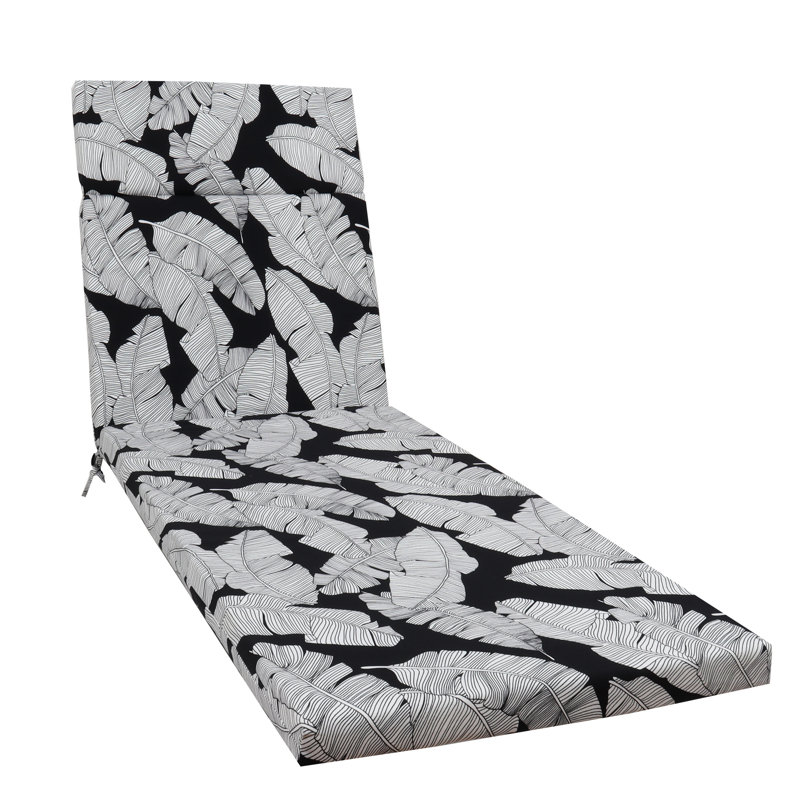 2 Pcs Patio Seat Cushions, 75" X 22.8" 2", Breathable Cover, Resilient Sponge Fill, Stable Ties, Easy Maintenance, Different Colors Beach Lounge Chair Fabric, Soft Filling, To Clean, Colorful
