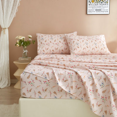 Zeta Boho Floral Printed Sheet Set