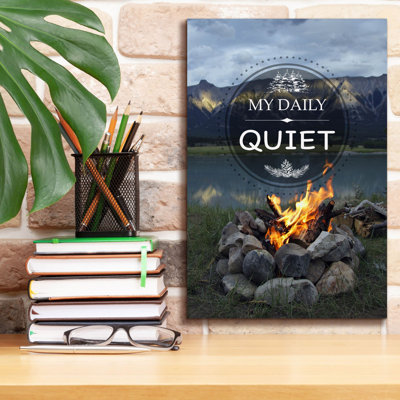 «My Daily Quiet» par Jean Plout, art mural 12 po x 18 po