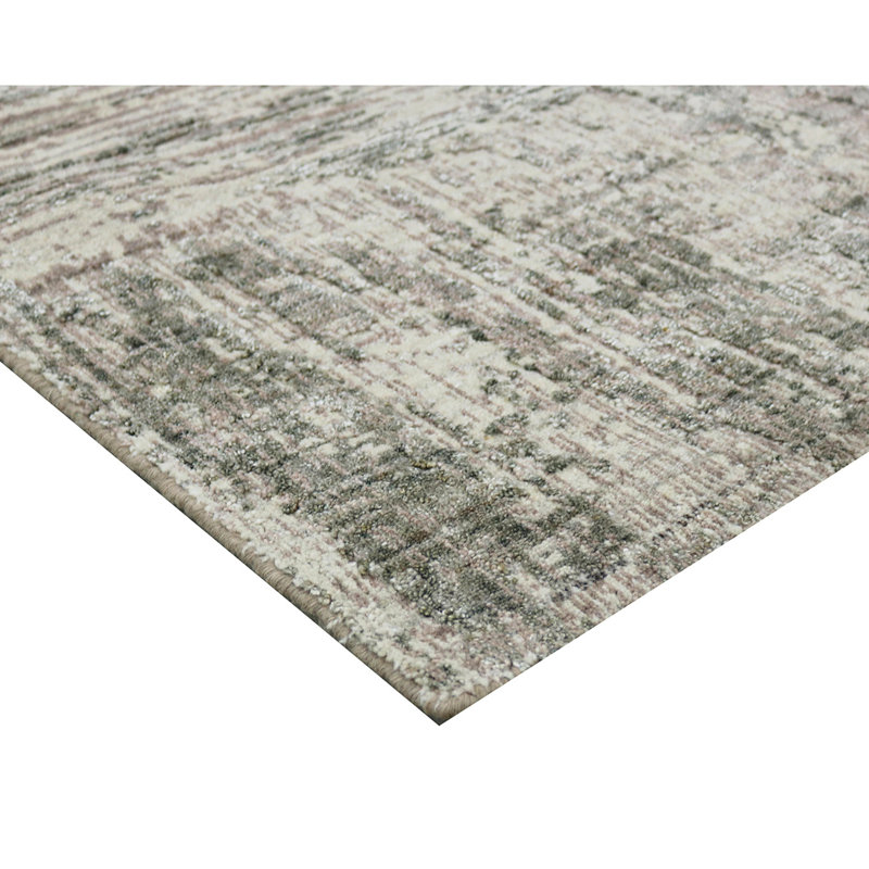 Linen Abstract Area Rug, Rectangle 10' x 14'