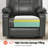26.4" Seat Width Power Recliner Lift Chair with Massage and Heat, Faux Leather-1152112838