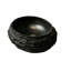 Lavabo de salle de bain ovale irrégulier artistique de 45,7 cm (18 po) en résine gris foncé avec motif de pierre, matériau plus fin, 3 options de couleur, sans robinet, bec de robinet pour lavabo de 22,9 cm (9 po), lavabo gris, design, entretien facile.