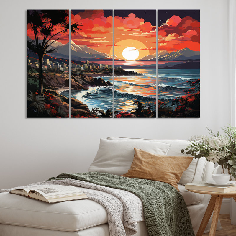 Coastal Cities & Countries Wall Decor on Metal