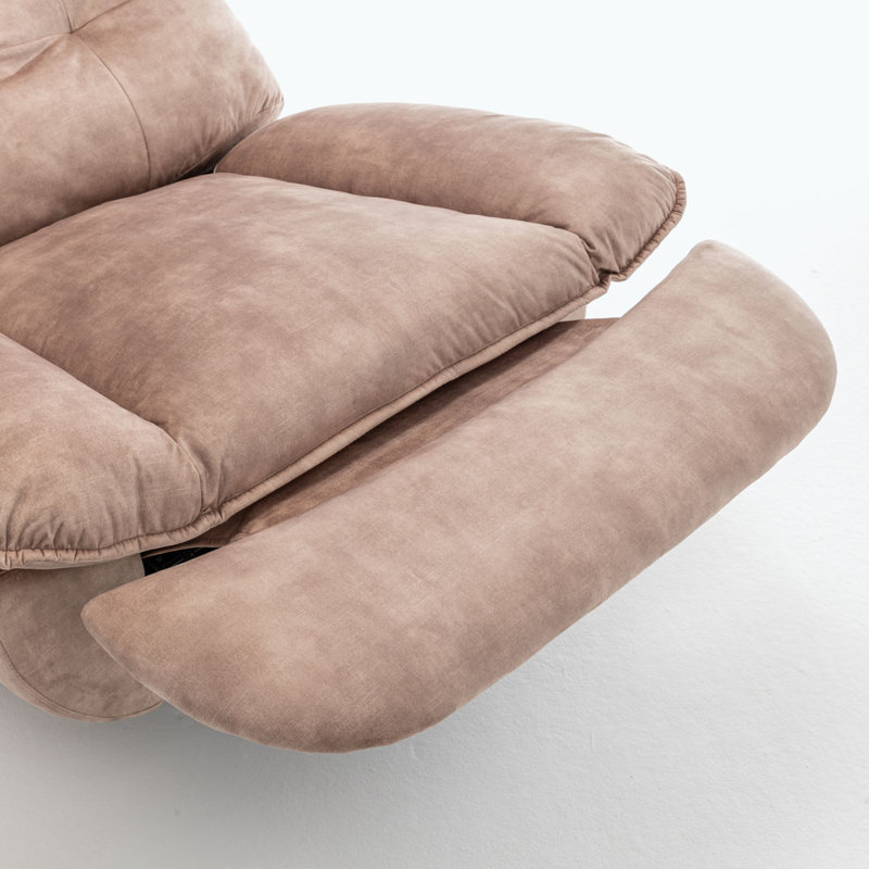 Fauteuil inclinable pivotant, Brun clair