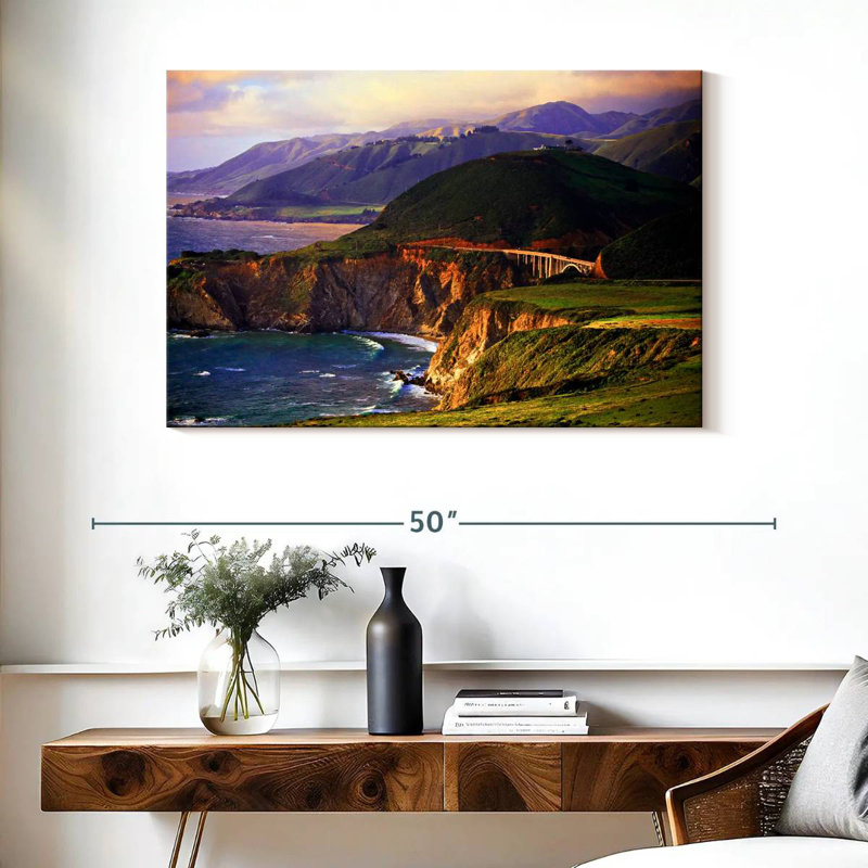 Gillard Falaises de Big Sur, H 26 po x l 39 po