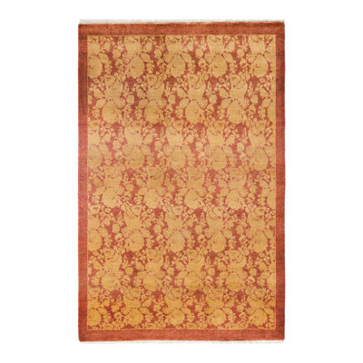 Classic One-of-a-Kind 4' 1" x 6' 1" Hand Knotted Area Rug