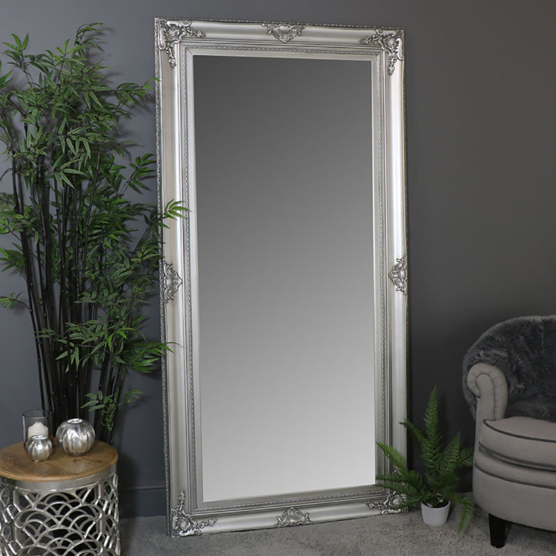 Escalera Wood Flat Wall Mirror
