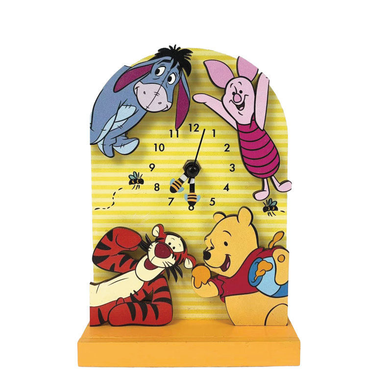 Horloge de bureau à piles 7 pouces Allen Designs de Winnie l'ourson et ses amis Allen Designs