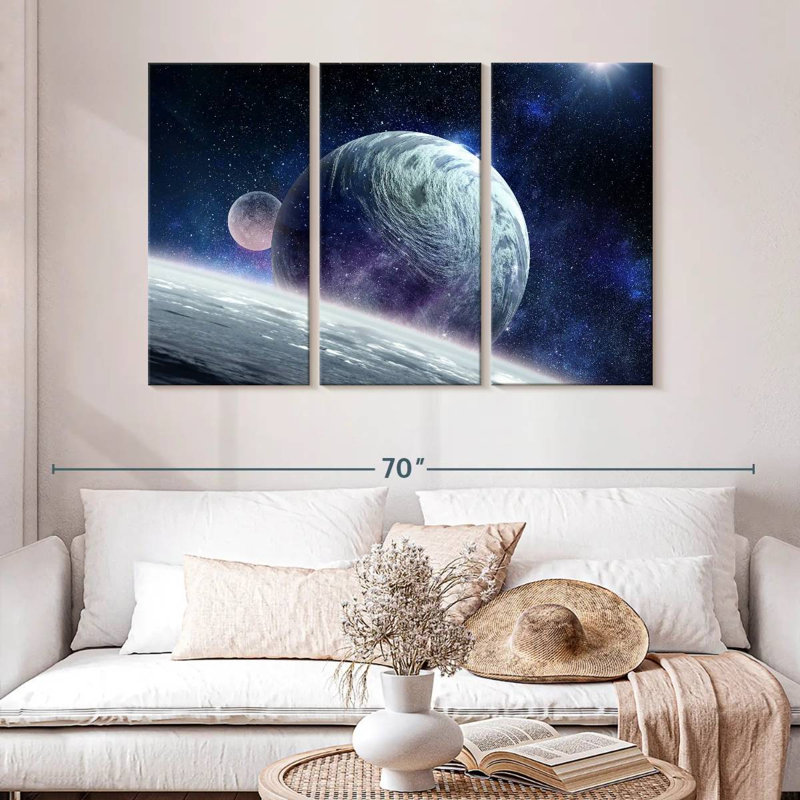 Oberle Cosmic Planet Pluto, 32" H x 50" W
