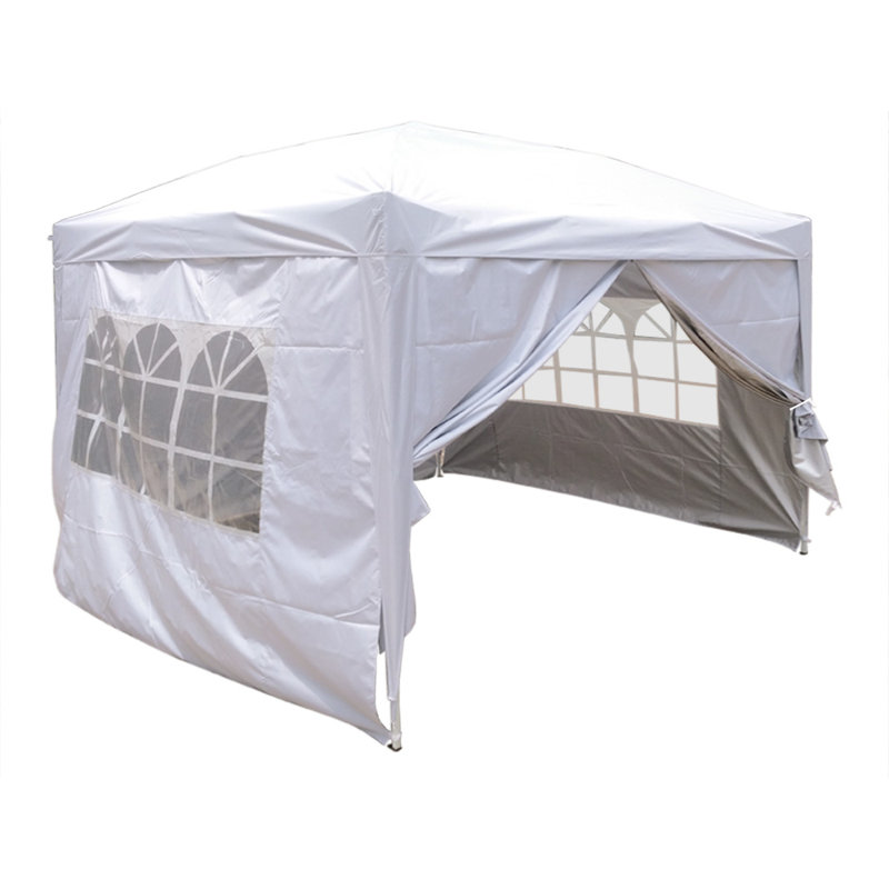 Isgro 3m x 3m Metal Pop-Up Gazebo, White