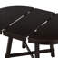 Table en bois massif, ronde extensible de 42 à 58 po, sièges 6, surface en placage de chêne, table de salle à manger à pieds en peuplier stable, bois, ronde, réglable-1444115170-1444115173