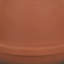 Vase décoratif en céramique, terre cuite orange 10 po